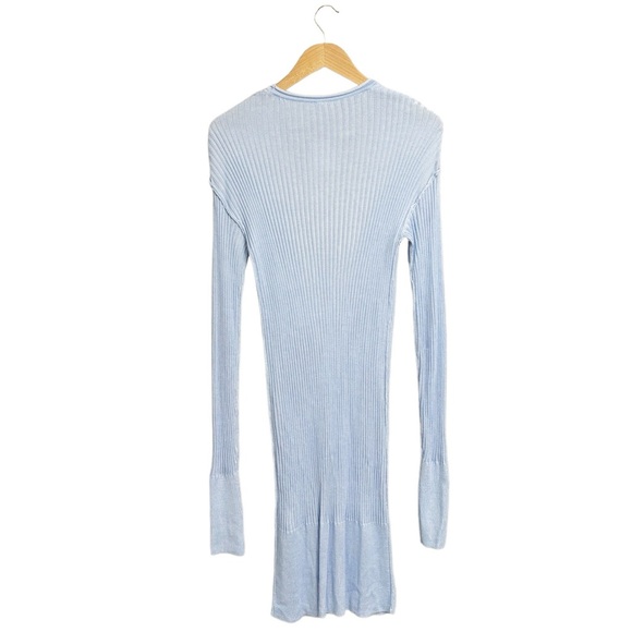 NWT Free People Carly Cardi Cardigan Crop Top Two Piece Set Blue - Picture 4 of 9